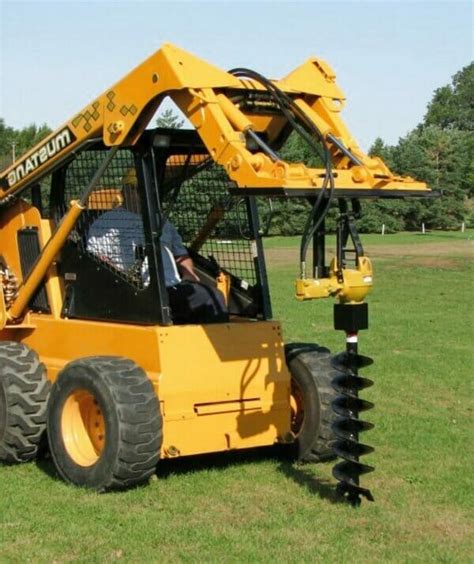 best skid steer post hole digger|skid steer post hole attachment.